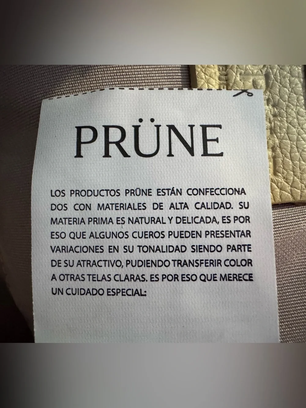NWT Prüne Leather Makeup Bag / Clutch / Pouch, in Butter Yellow with Dust Bag